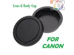Camera Body And Rear Lens Cap For Canon ( 1 set = 2 caps)