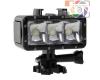 30M Waterproof Video Light, 3 Modes Flashlight with Base Mount / Screw for GoPro HERO4 Session, 4, 3+, 3, 2, 1, Dazzne, XiaoYi, SJCAM Camera